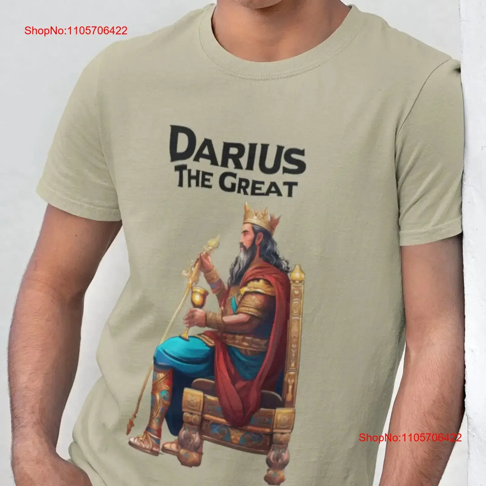 Achaemenid Empire T Shirt Persian Darius The GreaT King of Kings Heritage Clothing Comfy vintage Washed streetwear Breathable