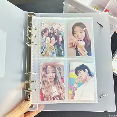 A5 Photocard Binder Cover Kpop Photo Album Simple Card Binder Collect Book Loose-leaf Photocard Album Kpop Card Binder