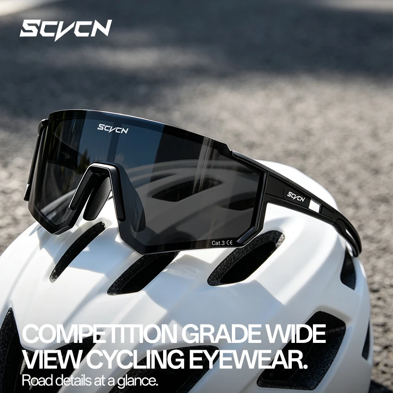 SCVCN HD UV400 Outdoor Hiking Sunglasses New Stylish Sports MTB Glasses Men Women Pickleball Cycling Driving Running Sunglasses