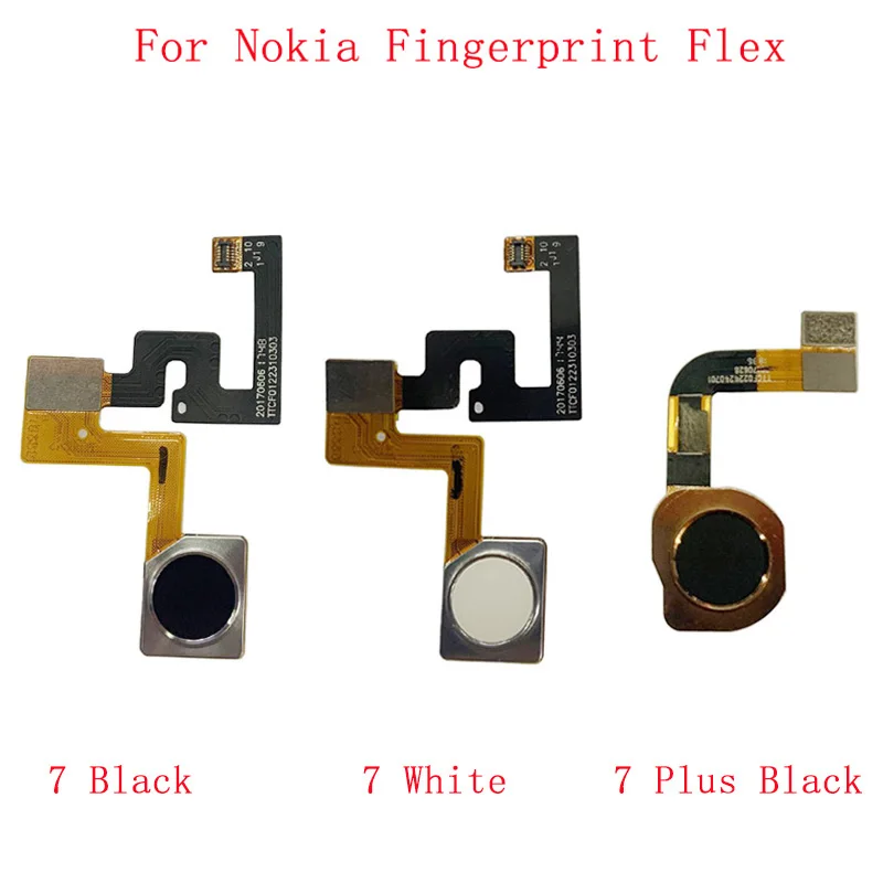 

Fingerprint Sensor Home Button Flex Cable For Nokia 7 Plus 7 Fingerprint Sensor Scanner Touch ID Repair Parts