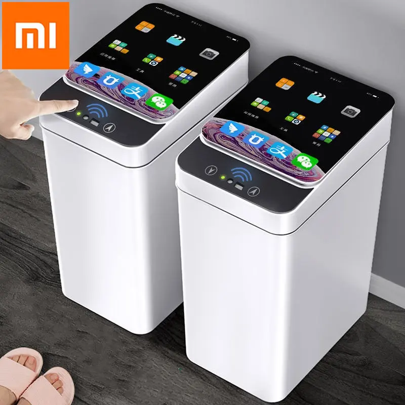 Xiaomi Mijia Intelligent Trash Can Smart Sensor Dustbin 12L Electric Automatic Rubbish Can USB Waterproof Induction Garbage Bin