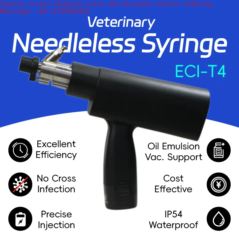 2026 IReusable Battery Powered Veterinary Electric Syringe 0.5mL Needleless Luer Lock for Pig Diagnosis & Injection Tube