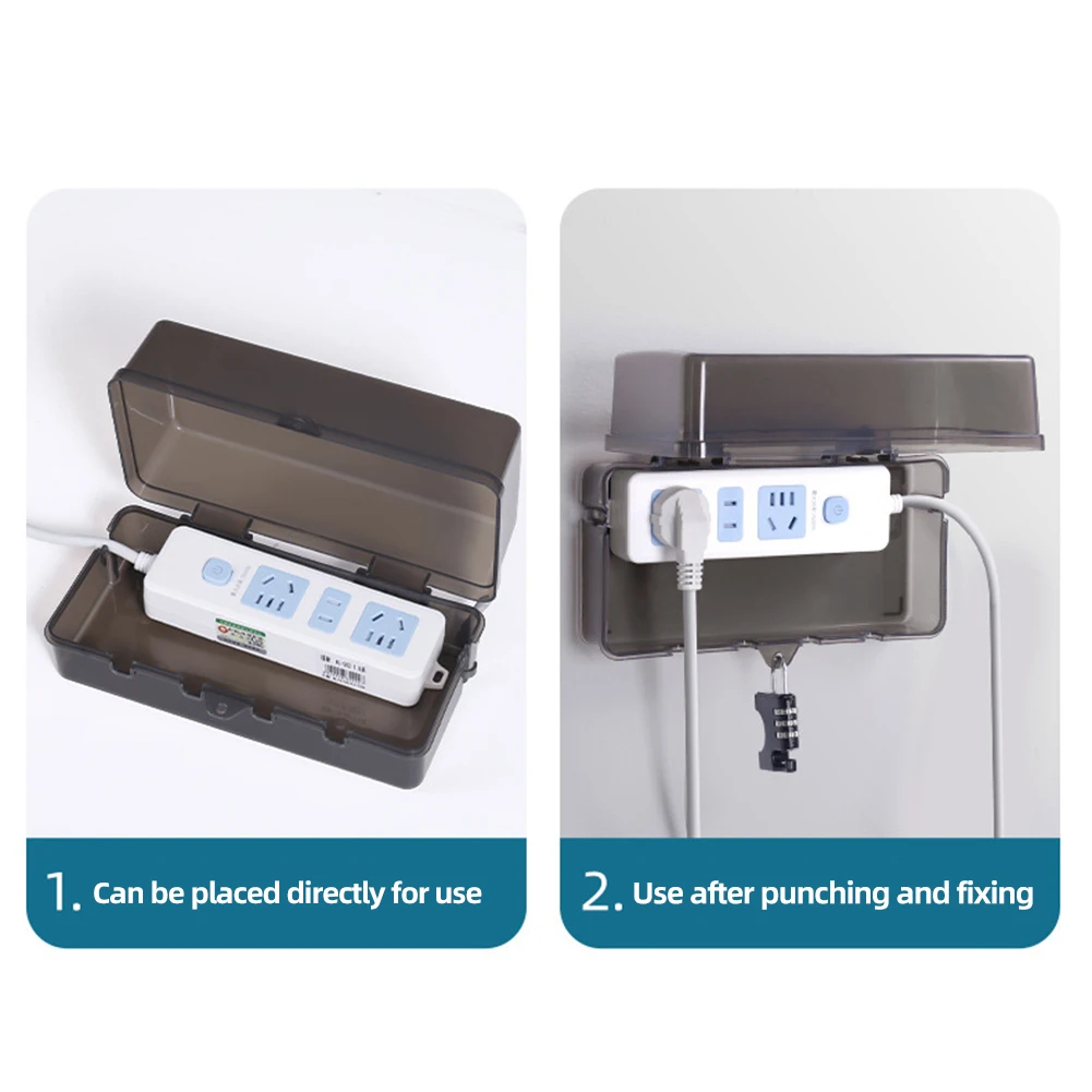 

Водонепроницаемый большой уличный электрический короб, всепогодный короб для кабель-менеджмента, защита для розеток и вилок