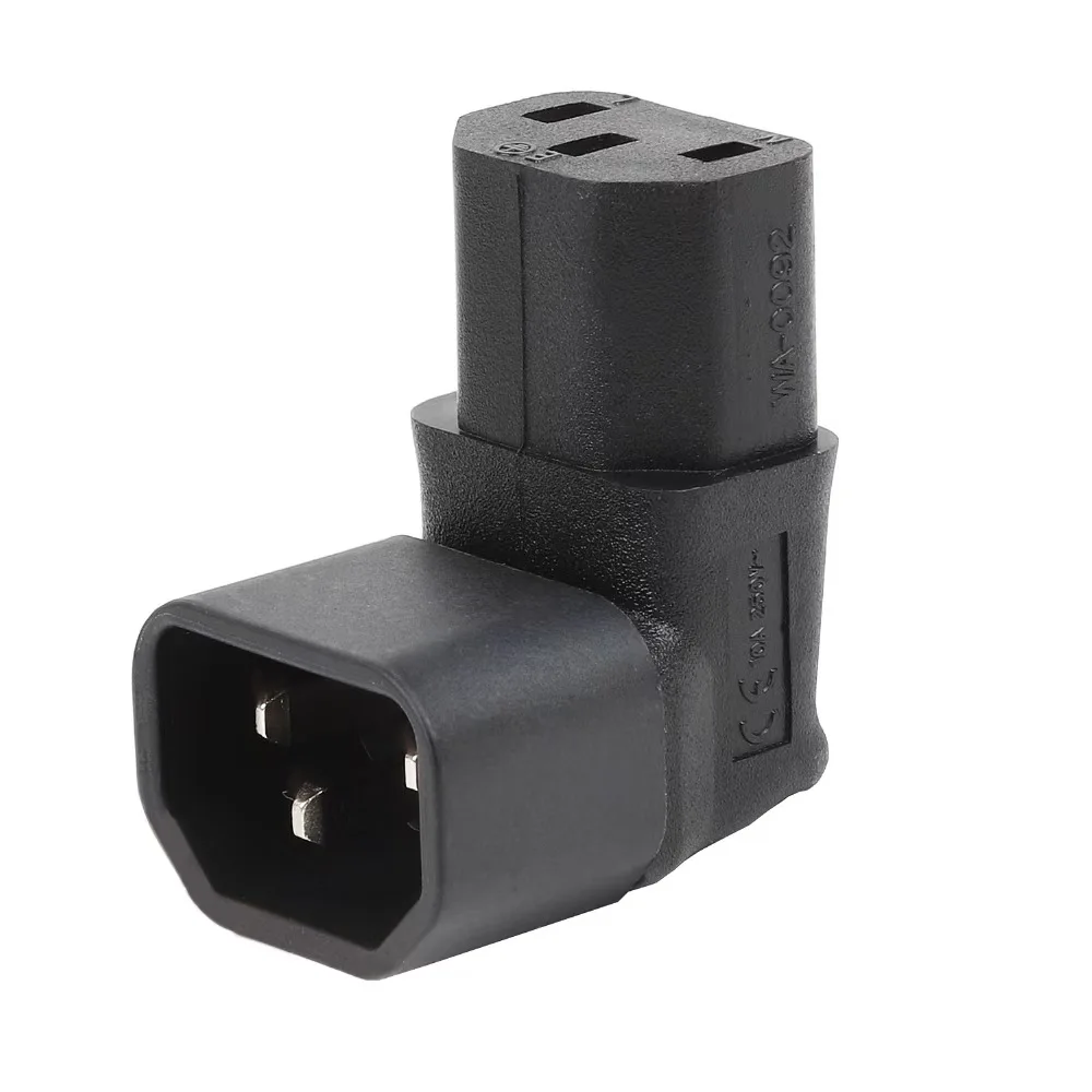 

Tldplug C14-C13 адаптер питания Iec 320 штекер C14-C13 прямоугольный 90-градусный Iec гнездовой удлинитель питания