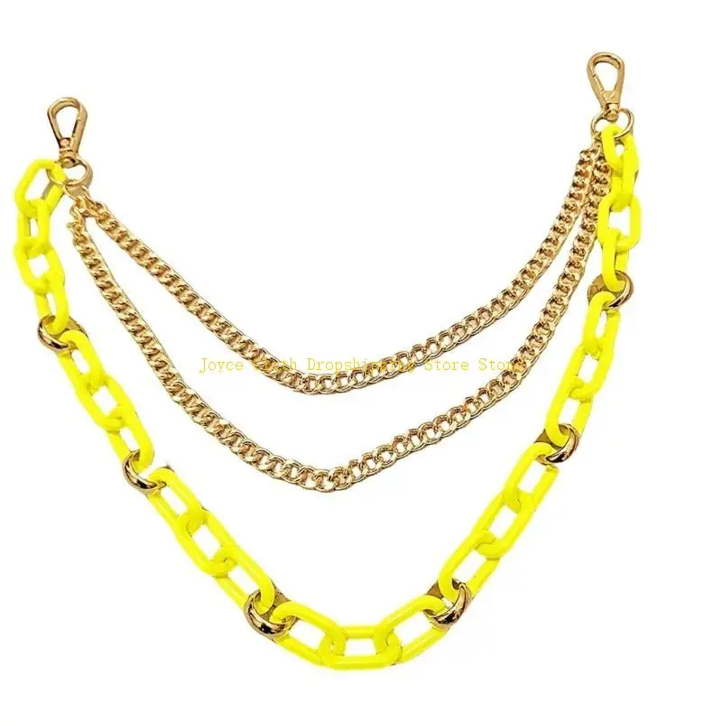 الهيب هوب السراويل الجينز سلاسل الشرير السراويل سلاسل السائق الثقيلة سميكة محفظة جيب سلاسل المفاتيح مجوهرات للجسم للفتيات 10CD