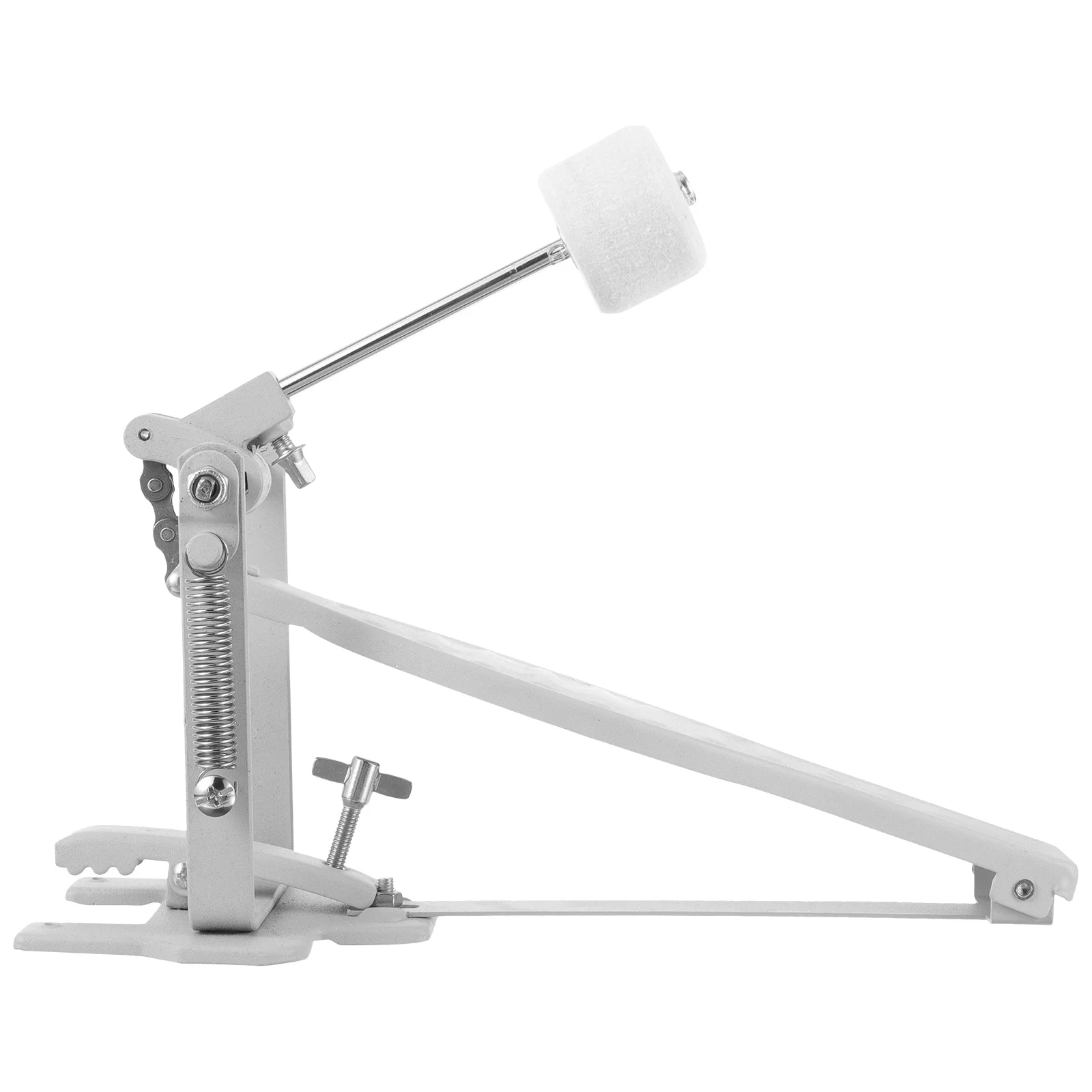 

Bass Drum Pedal Single Hammer Professional Metal Drum Kit Accessory Step on Kick Pedal Durable Replacement Part