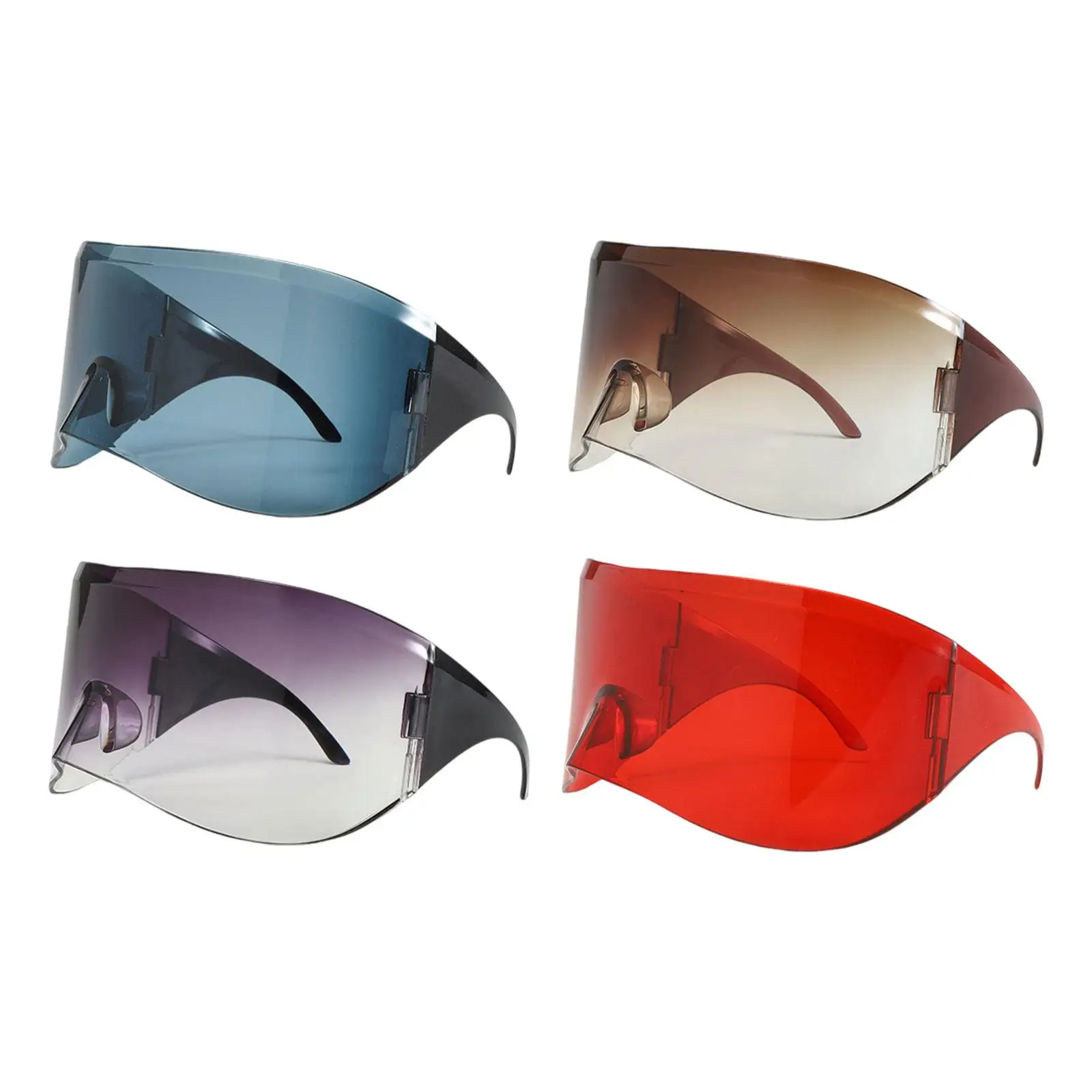 

Sun Glasses Fashion Y2K Windproof Frameless Eye Glasses Trendy Cyberpunk Eyewear for Adults Men Women Running Hiking Cycling