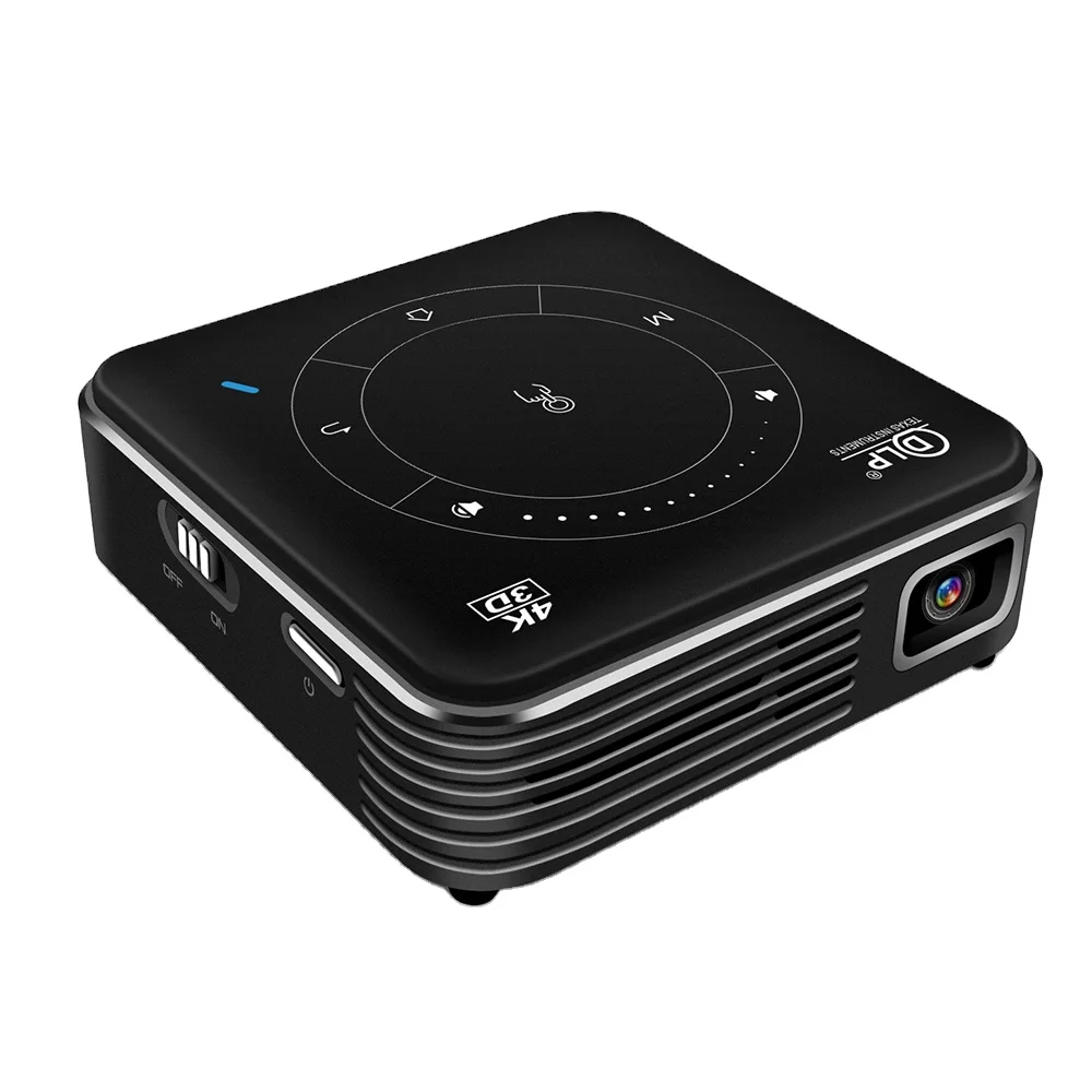 Salange P11 يدعم 4K Smart DLP Mini Android 9.0 WIFI BT HD جيب صغير أجهزة عرض محمولة فيديو متعاطي المخدرات المحمول مع بطارية