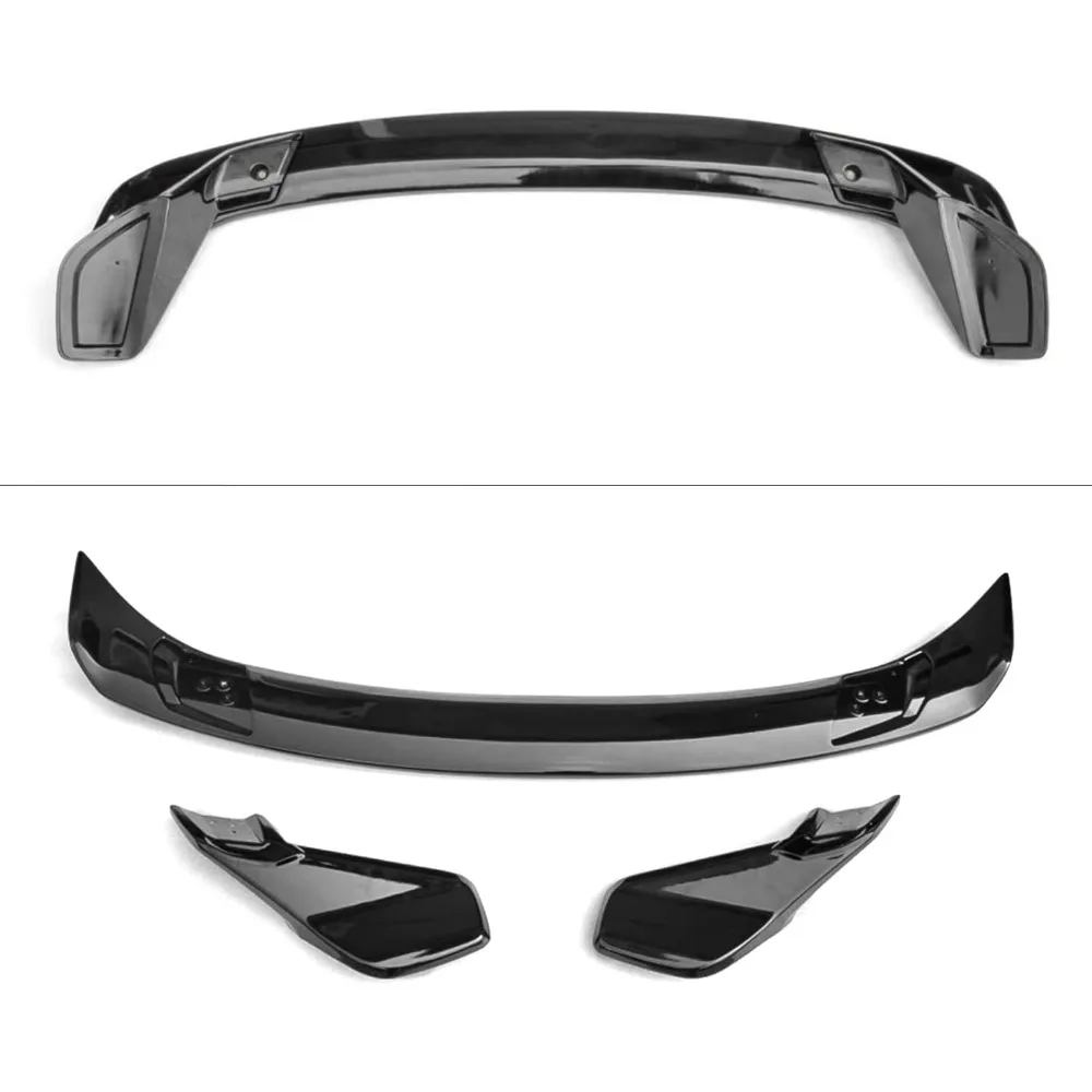 IKON MOTORSPORTS سبويلر خلفي لسيارة Honda Civic 11th Gen Sedan 4-Door، HPD V2 Style Gloss Black