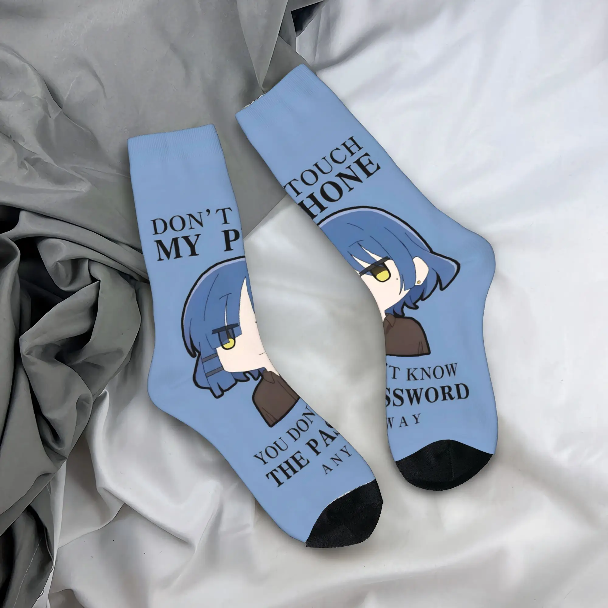 

BOCCHI THE ROCK Socks Anti Skid Stockings Men Warm Soft Skateboard Socks Winter Casual Design Socks