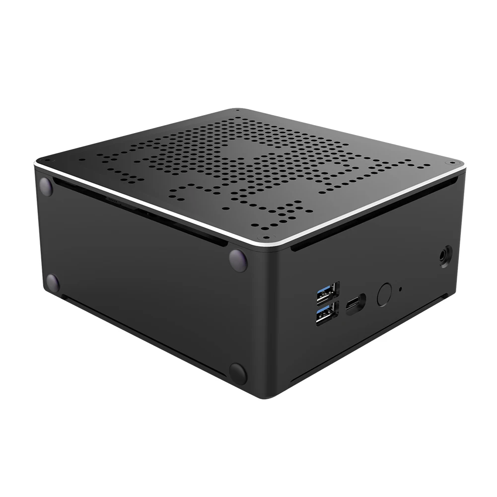 Imagem -02 - Mini Servidor Htpc Pequeno 4k Aby02 Intel Xeon E2176m E-2186m W10885m Suporte Windows 11 Pro dp Hdmi Tipo-c 2lan