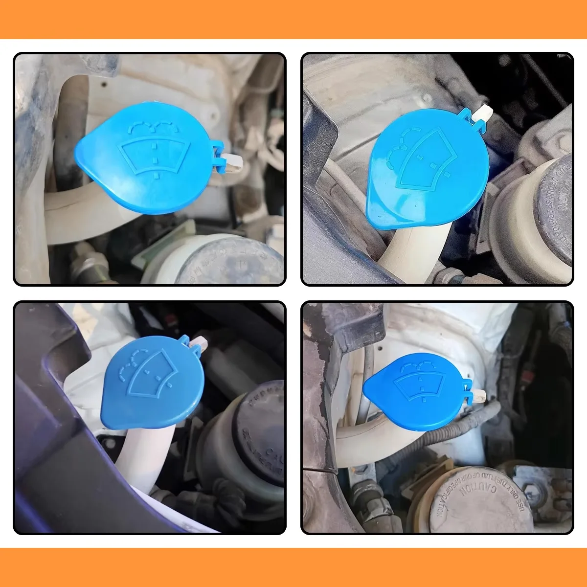 Yitong 1/2/5/10PCS Car Windshield Washer Fluid Tank Cover Durable Sealing Cap OEM 1708196 Accessory Suitable For Ford Focus MK3