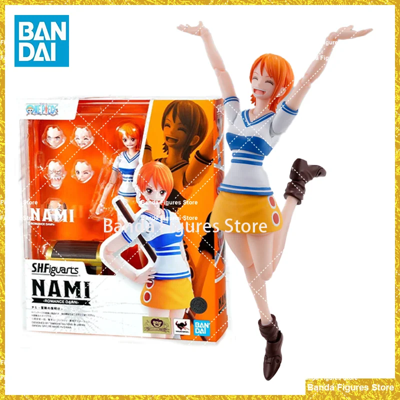 

Оригинальный Bandai S.H.Figuarts SHF One Piece Nami Romance Dawn в наличии, коллекция аниме, фигурки, модель игрушки