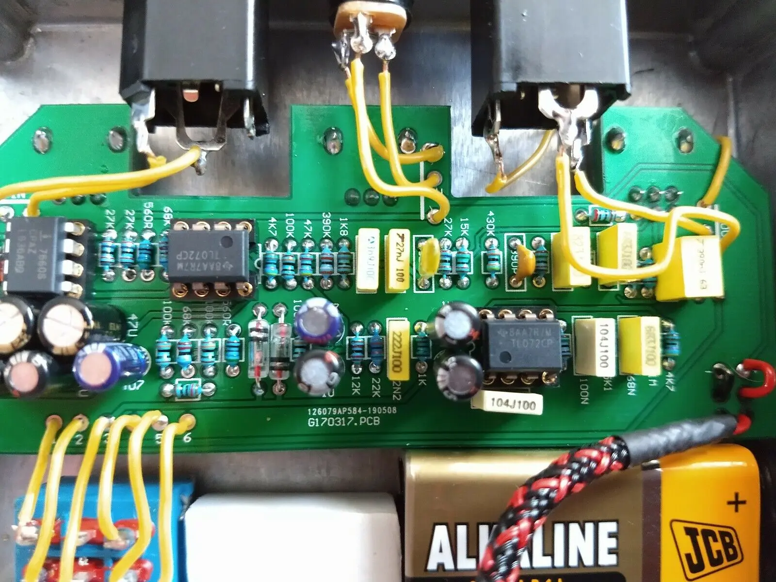 Pedale Overdrive Klon Centaure Tutti I Kit FAI DA TE Con 1590BB Alluminio Box Contenitore
