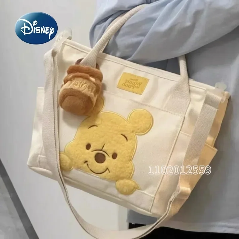 Disney Winnie The Pooh New Women's Handbag Cartoon  Women's One Shoulder Crossbody Bag High Capacity Girls' Bag High Quality