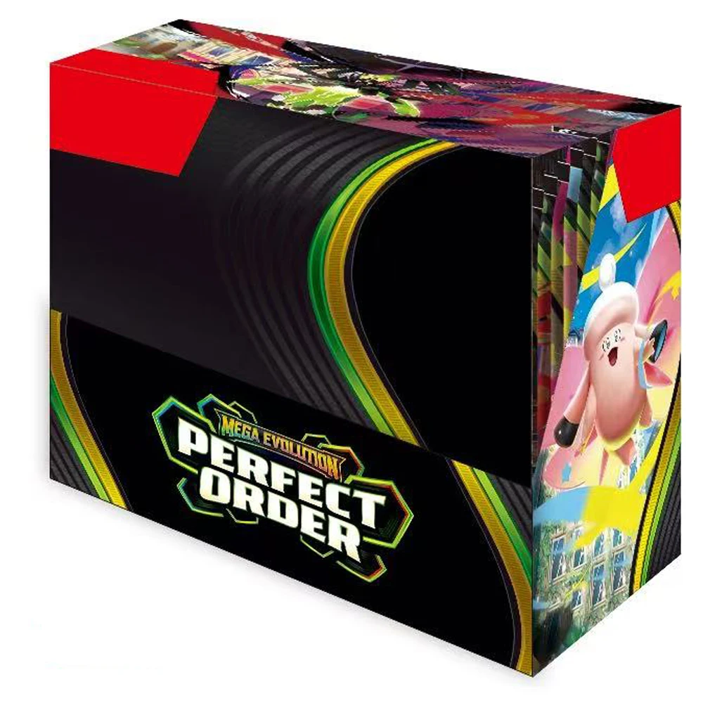 360 Stück Pokémon-Karten MEGA EVOLUTION Perfect Order Prismatische Pokémon-Spielkarten Cartoon Englische Booster-Kampfkarten