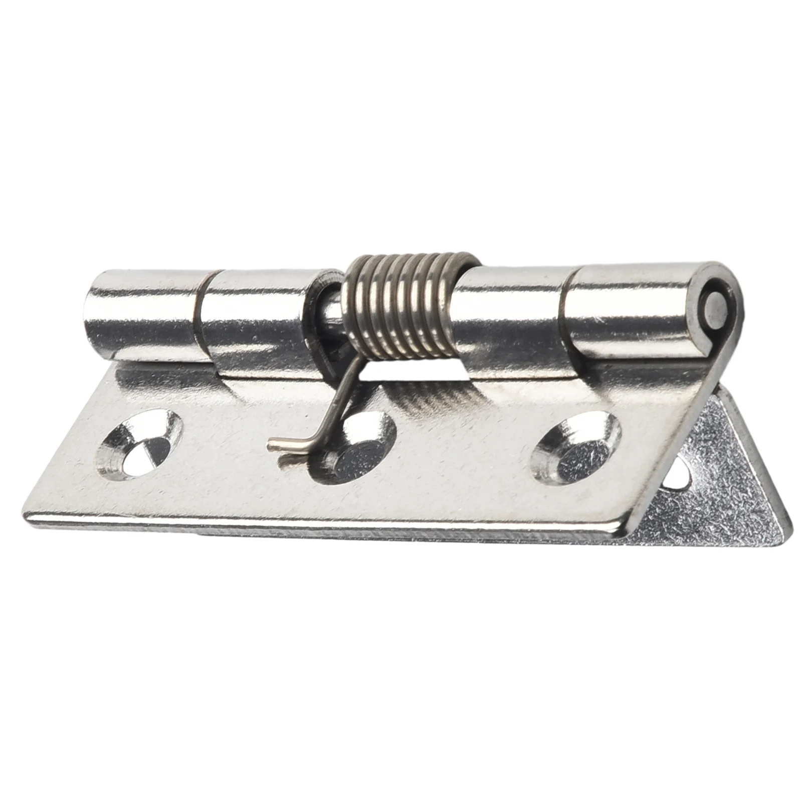 2pcs Self Closing Stainless Steel Silver Spring Door Hinge Hardware 1/1.5/2/2.5/3Inch Household Hardware