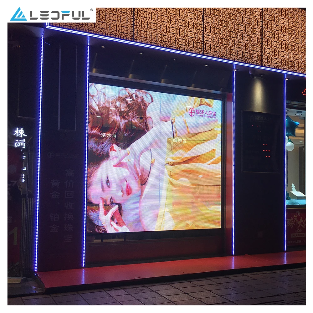 Miglior prezzo Schermo LED trasparente HD per pubblicità esterna