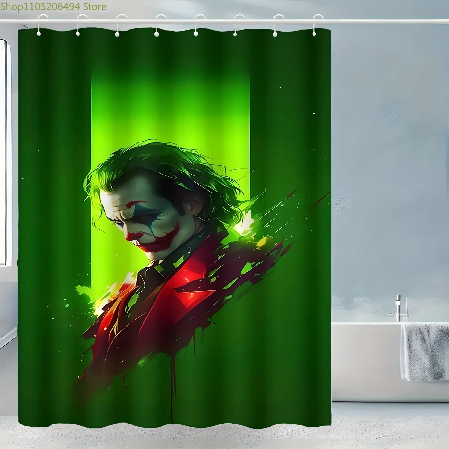 

Забавная шторка для ванной Warner с принтом клоуна, 1 шт., креативный дизайн, подходит для дома и декора, для увлекательного душа