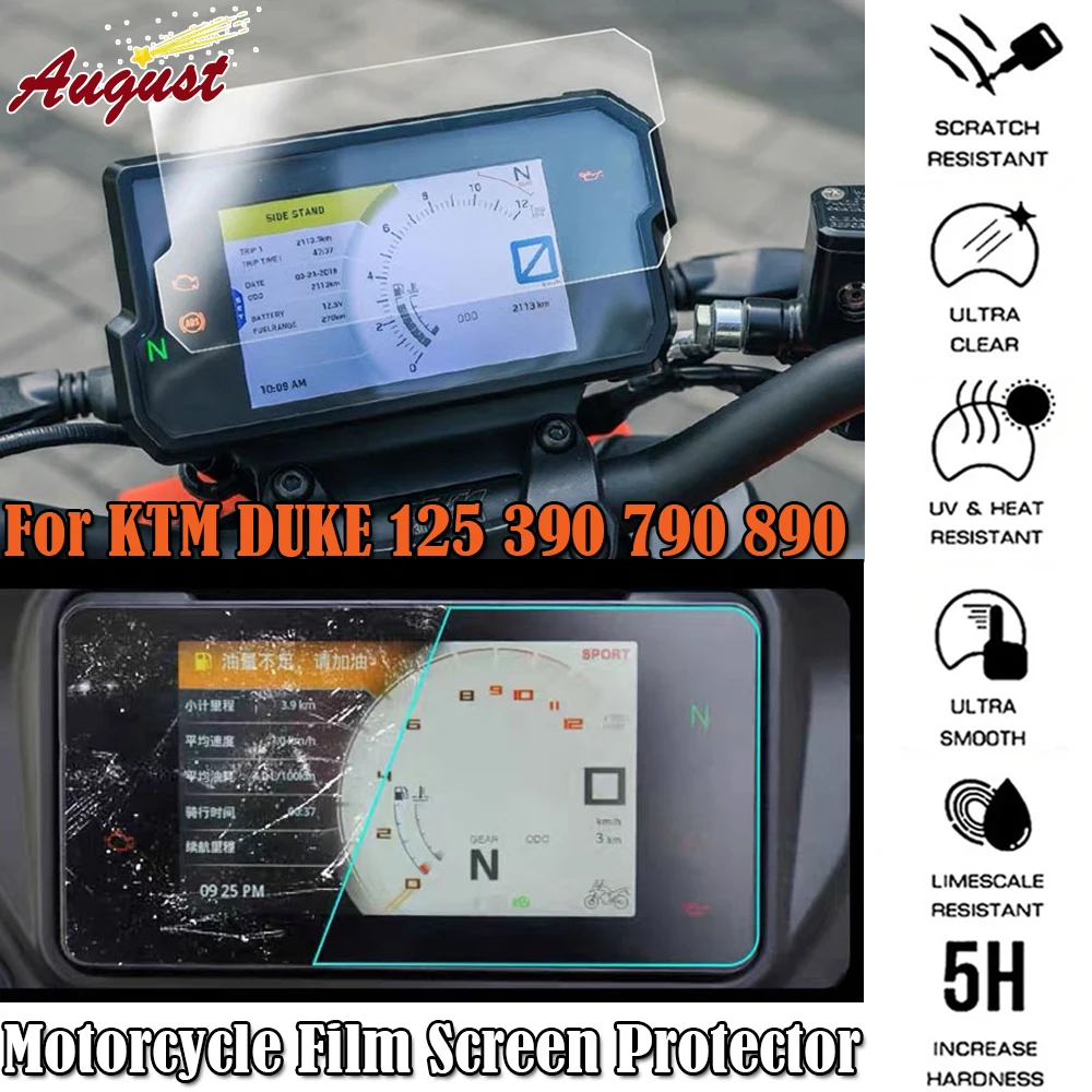 For KTM DUKE 390 790 890 Adventure Duke 125 390 Duke Motorcycle Accessories Cluster Scratch Protection Film Screen Protector