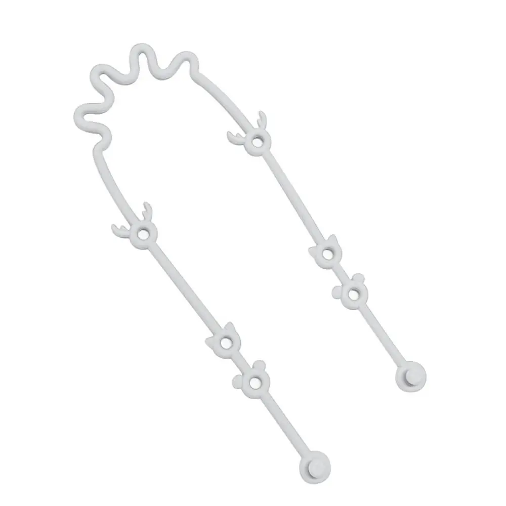 Correa de cadena antipérdida de silicona para bebé, soporte ajustable para chupete con forma de oso, juguetes de dentición para bebé, Clips para pezones