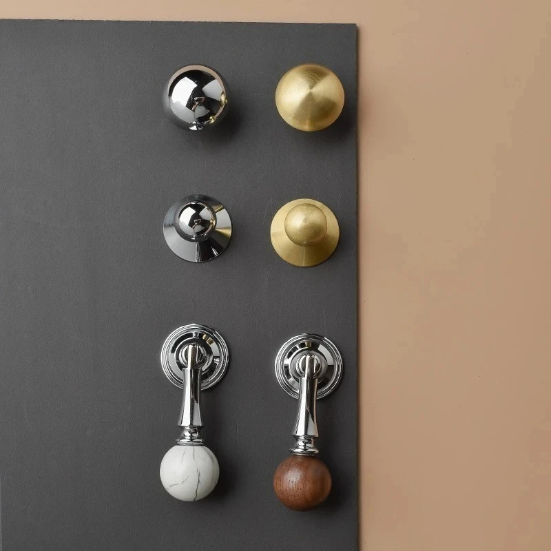 Sunny Day Doll Copper Nordic Drawer Brass Handle Bright Chrome Walnut Pendant Cupboard Pull Furniture Wardrobe Dresser Door Knob