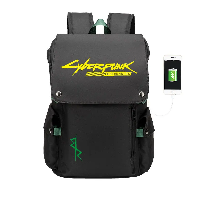 2024 Nuovo zaino Cyberpunk Edge walkers coassurato la borsa da studente circostante Luci Backpack