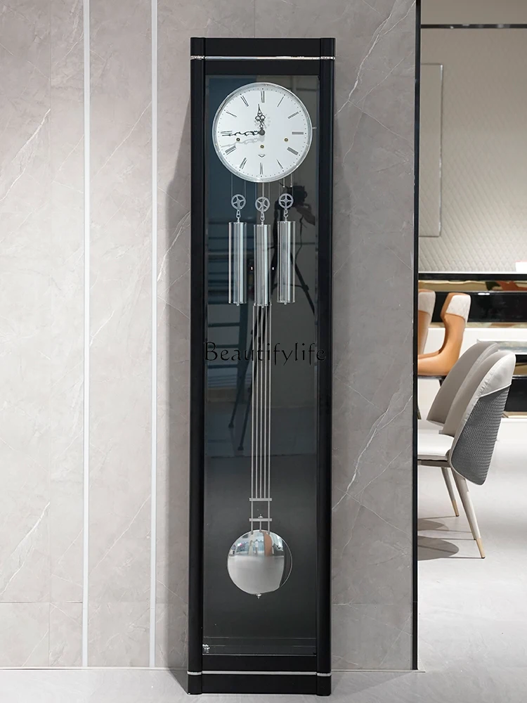 

Italian living room floor clock light luxury modern simple large clock new Chinese creative vertical pendulum clock Germany