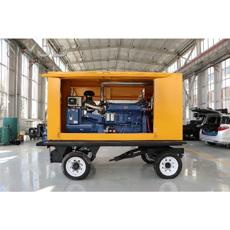 Manufacturer Price 25kva 30Kva 50kva 75kva 100kva 120kva 150kva Mobile Portable Silent Open Frame Diesel Generators Trailer