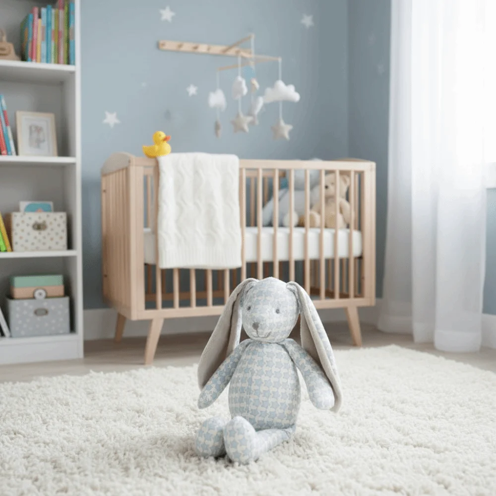 Soothing 30cm Size Cartoon Rabbit Long Ears Nordic Style Appease Sleeping Kawaii Soft Nordic Style Baby Girls