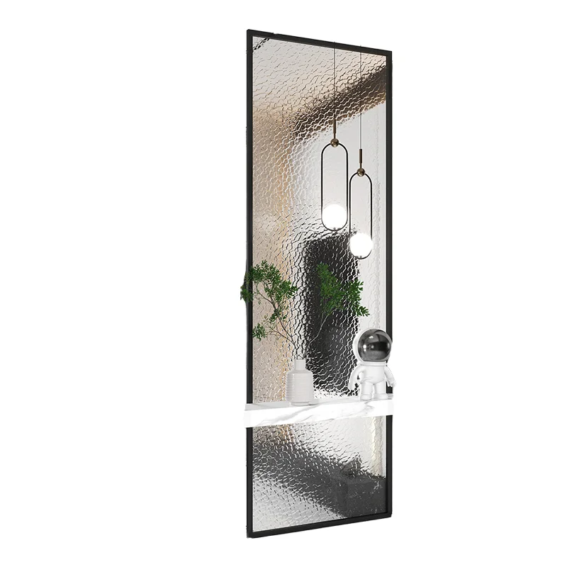 *Changhong Water Pattern Glass Screen Partition Modern Living Room Block Entrance Entrance Hall Wash Basin Partition Wall