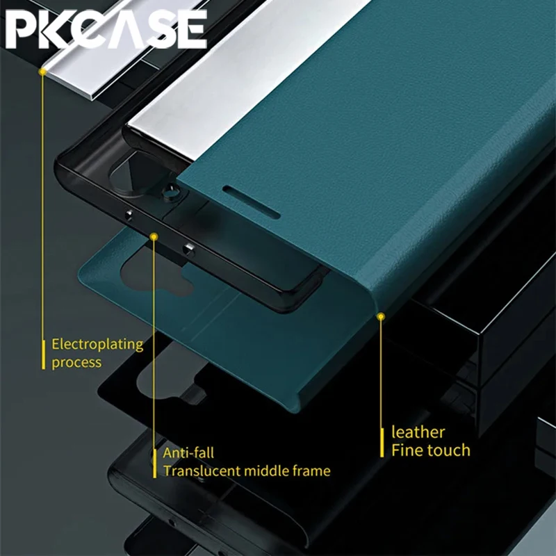 เคสหนังแม่เหล็กแบบพับได้ PKCASE สำหรับ Honor 400 300 Pro 200 X60 X9 X7 X9A X9B X9C X8B X7B  ฝาปิดสำหรับ Magic 7 6 Lite Play 6T Pro