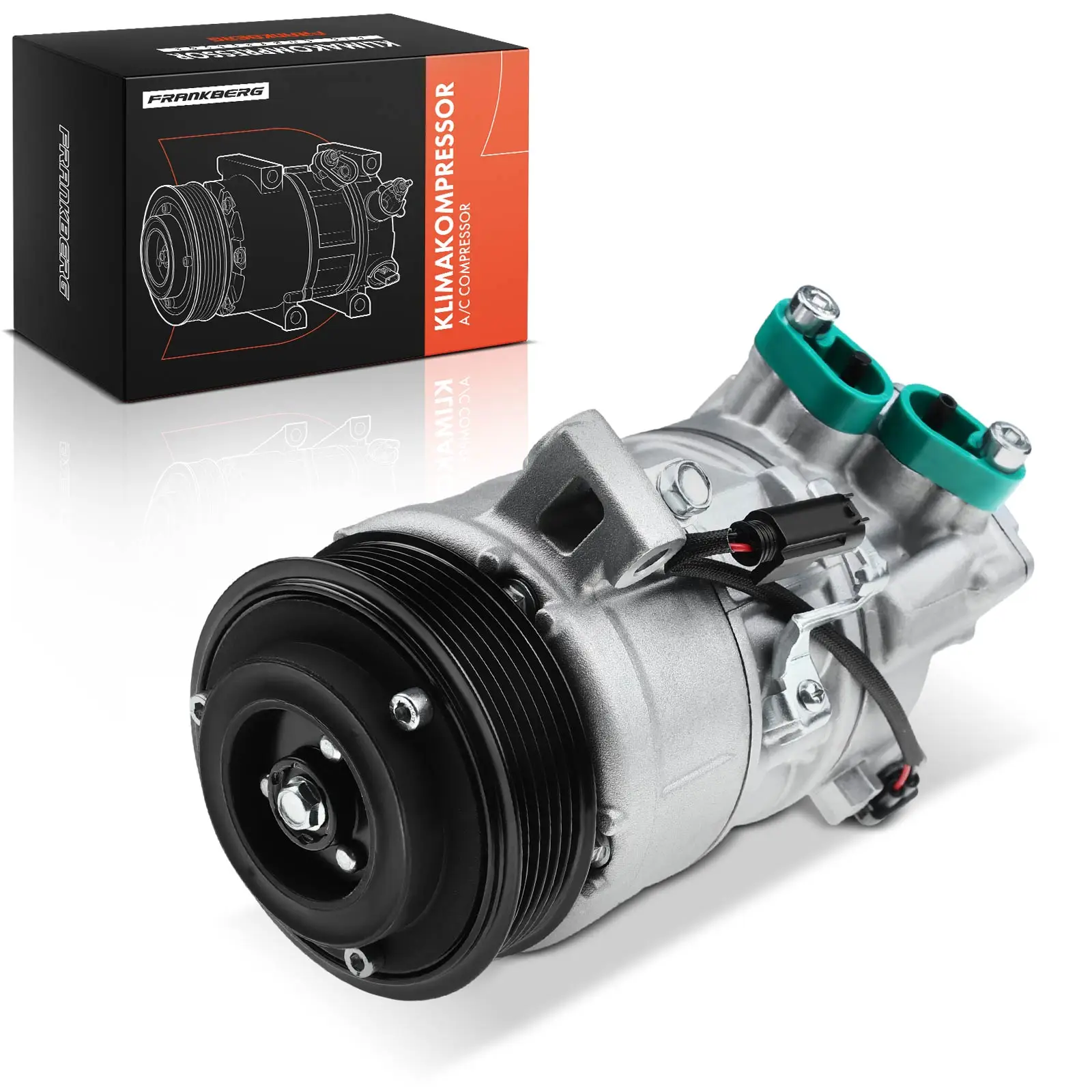 Frankberg 1x Klimakompressor für BMW 3er E90 E91 1er E87 2.0L 2004-2012 64526935613 64526987766 6987766 6935613