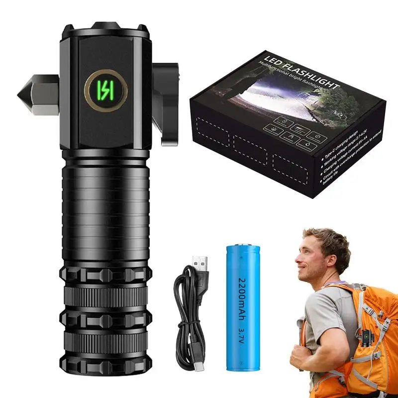 

Карманный фонарик, Внешняя вспышка, фонарик с окошком, водонепроницаемый уличный фонарик, магнитный фонарик для походов