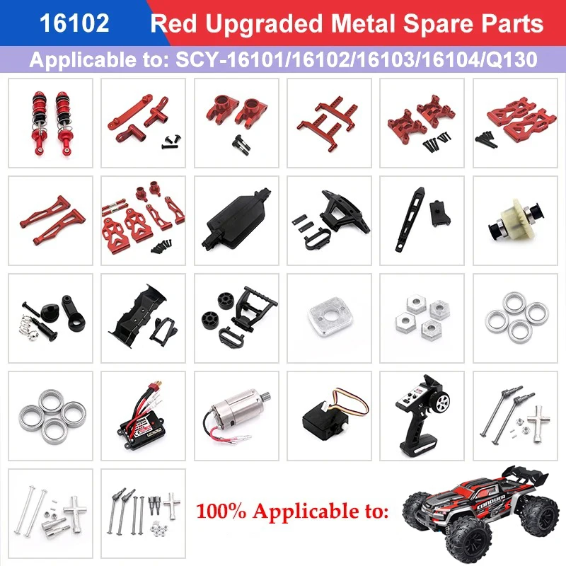 

Neumáticos Rueda Camión Monstruo Hexagonal Para SCY 16101 16102 16103 1:16, Piezas Actualización De Coche Todoterreno RC, 6324