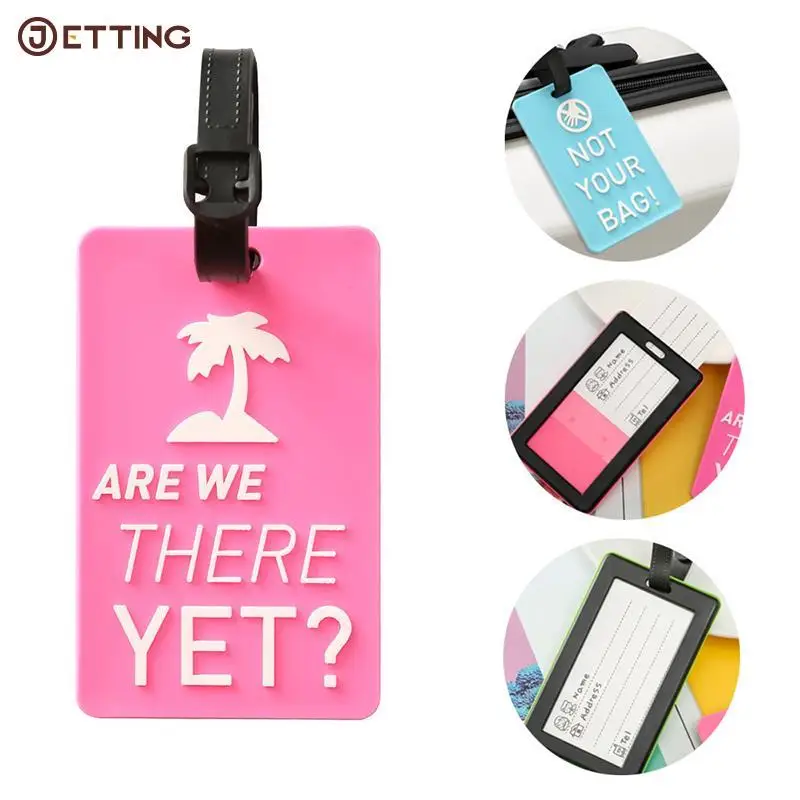 53Types Baggage Tag Geometric Luggage Tags Suitcase ID Addres Holder Baggage Bag Tag Soft Label Travel Accessories Luggage Tag