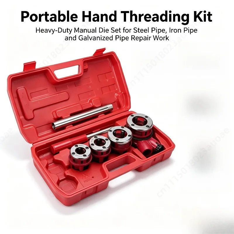 Durable Manual Pipe Threading Machine, Hand Operated Thread Reamer for Iron Pipe and Galvanized Pipe Threading Work