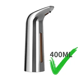 Dispensador de Sabonete Líquido Automático, 400ml, Cozinha Inteligente, Indução, Desinfetante para as Mãos, Gel Dispenser, Acessórios do Banheiro