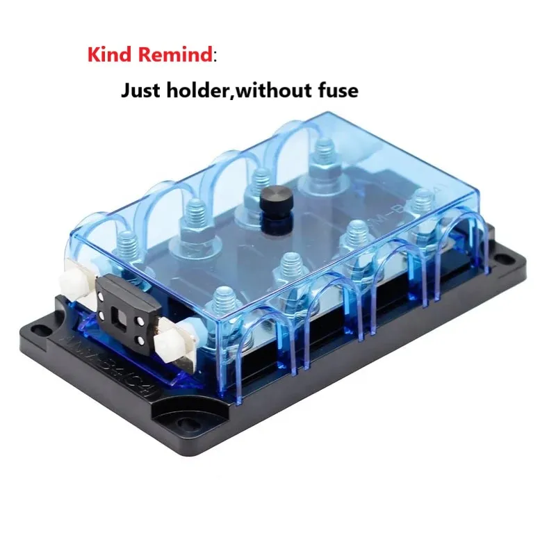 ANM Fuse Holder (Without fuse) 2-6way Replacement Mulitiway Auto Fusible Cutout GPS  Fuse Box 12V Overload Protector HOT SELLING