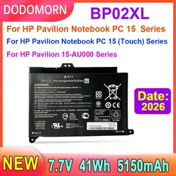 New BP02XL Laptop Battery For HP Pavilion 15-AU038TX 15-AU097TX 15-AU093TX 15-AU040TX 15-AU037TX 15-AU136TX 15-AU010WM 41Wh