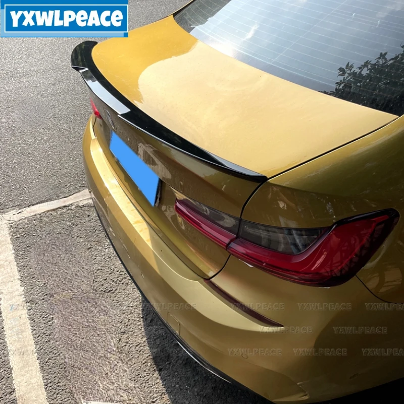 

M4 Style ABS Glossy Black/Carbon Look Rear Trunk Lip Spoiler Car Accessories For BMW G20 NEW 3 Series 2019-2022 320i 320D