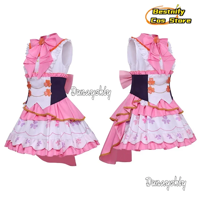 CosplayNew PJSK المزيد من القفز موموي إيري تأثيري حلي شعر مستعار النساء الفتيات هالوين كرنفال فستان الحفلات لوليتا البدلة