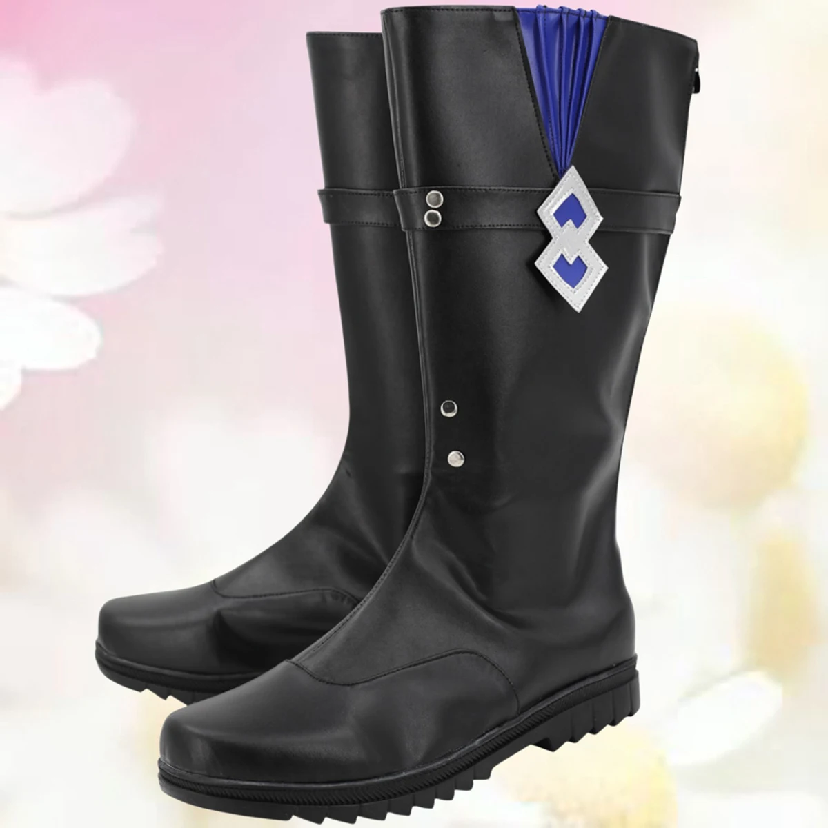 Reverse 1999 Vertin Cosplay Shoes Black Boots Custom Made Any Size