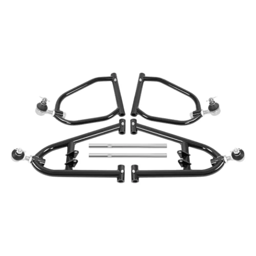 프론트 A암 1개가 더 넓어지고 +0.5 앞쪽으로 조절 가능한 상하 A암으로 안정성 향상 및 핸들링 개선, 호환 가능