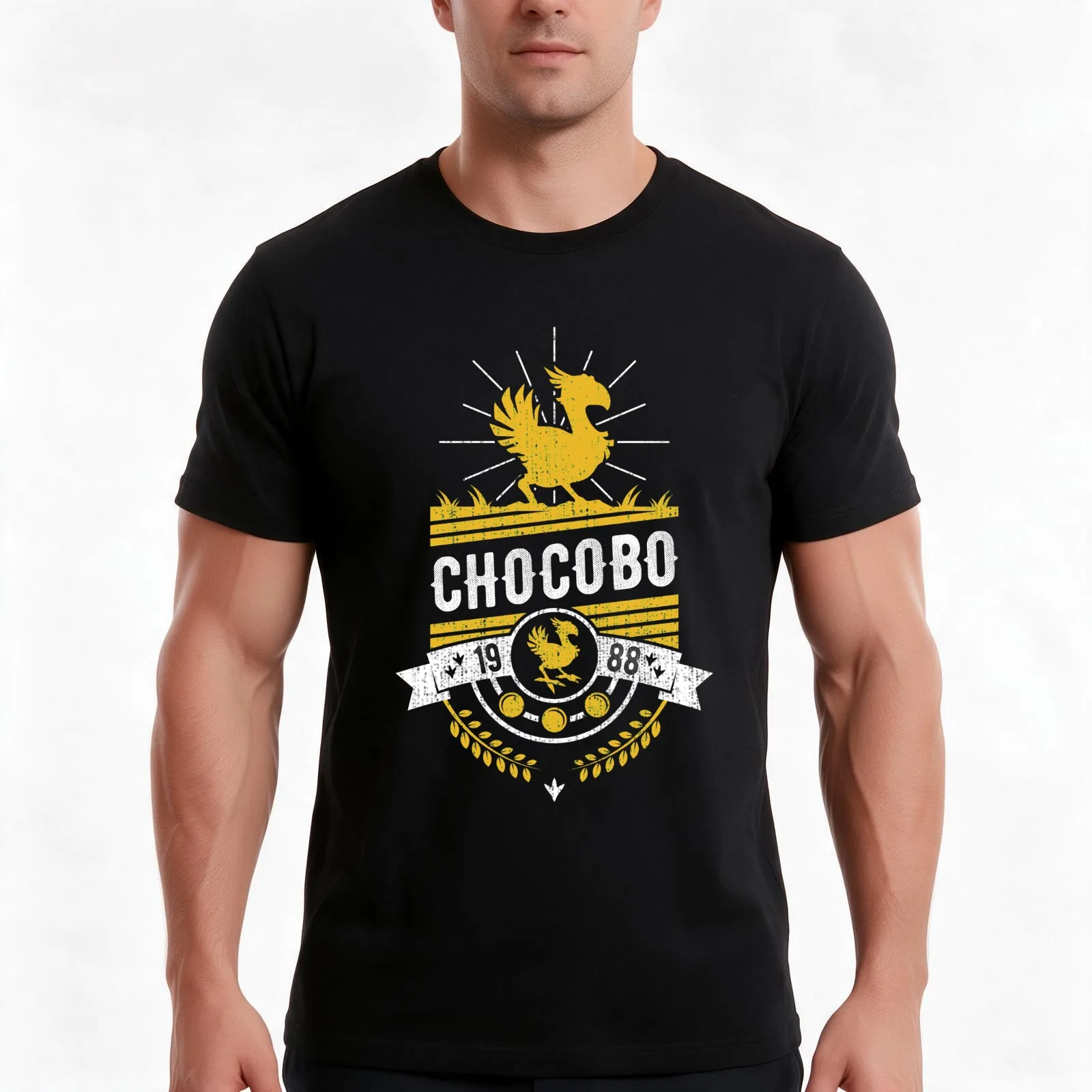 Chocobo T-Shirt, Cool Short Sleeve T Shirt, Loose Casual Summer Unisex Top