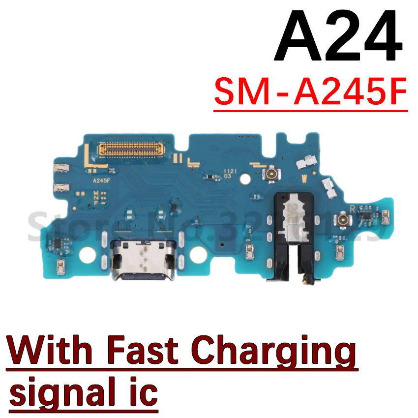 For Samsung Galaxy A14 A24 A34 A54 5G A546 Dock Connector USB Charger Charging Port + Mainboard Main Mother Board Flex Cable