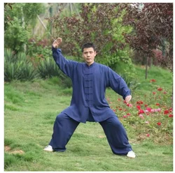 Chinese Tai Chi Uniform Cotton Wushu Kung Fu Clothing Kids Adults Martial Arts Wing Chun Suit Taichi Performance Tang Suit Taiji