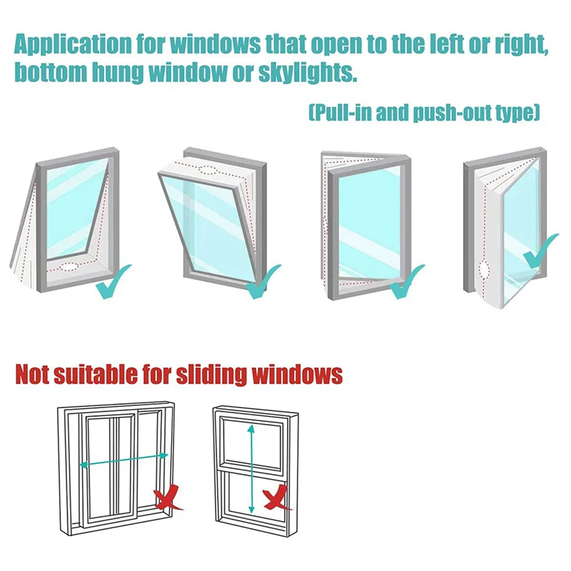 BAAJ-5X Air Conditioner Window Seal, Window Seal For Portable Air Conditioner Tumble Dryer,Works,Air Exchange Guards 400Cm