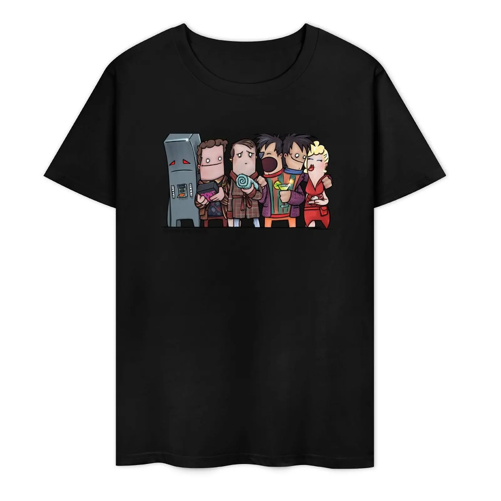 

Hitchhikers TV characters by HappyToast T-Shirt Aesthetic clothing plus size clothes vintage t shirt men