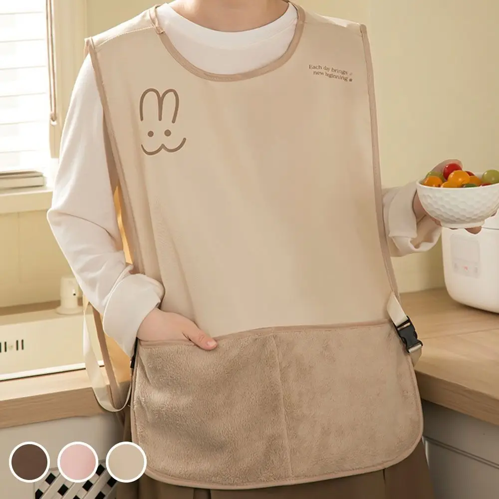

Waterproof Stain-Resistant Apron Wipeable Hands Breathable Sleeveless Apron Anti Dirty Vest Style Coffee House Uniform